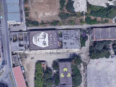 Era in bianco e nero, grande 30 metri per 30 e accompagnata dalla scritta ''Chi � Rukelie?�: il soprannome del pugile �zingaro� Johann Trollmann, colui che d� anche il nome alla palestra del centro sociale